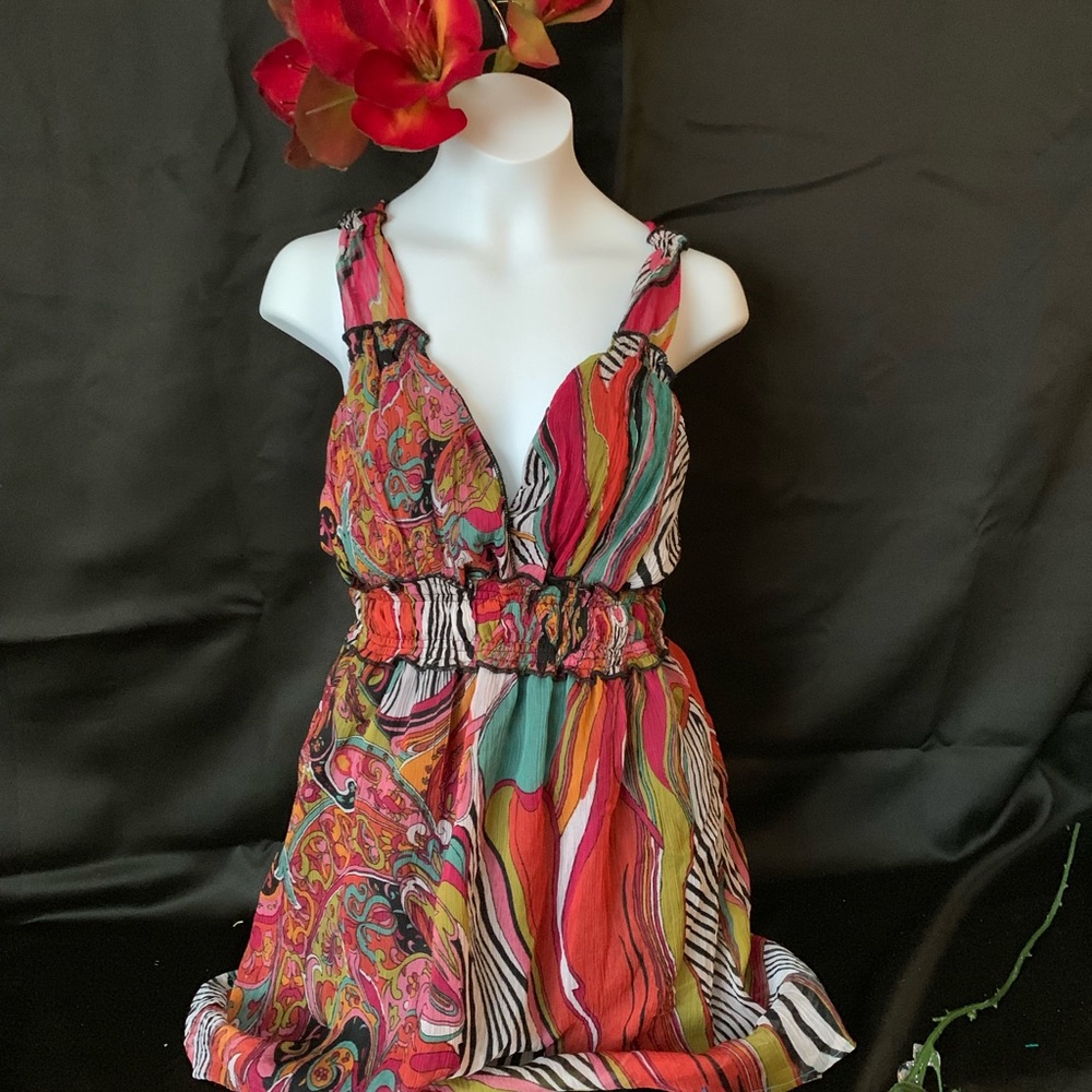 ♥️Colorful mini dress